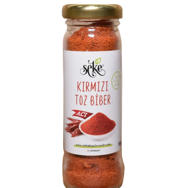 Kırmızı Acı Toz Biber 50 gr Cam Şişe