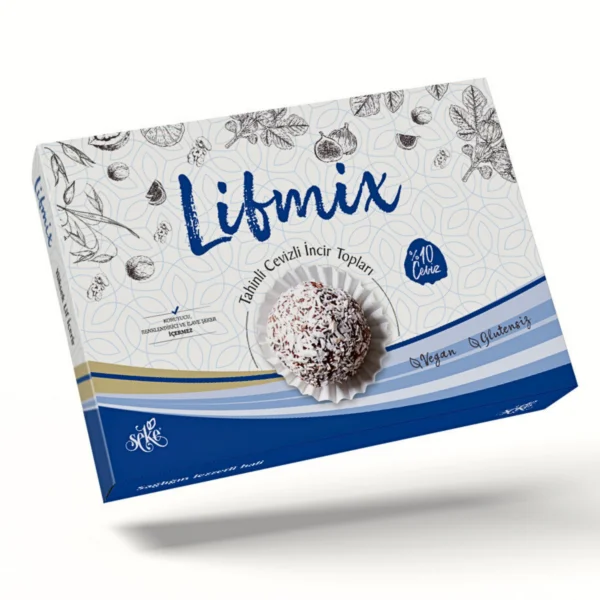 Lifmix – Tahinli Cevizli Kuru İncir Topları Net 215 gr görseli.
