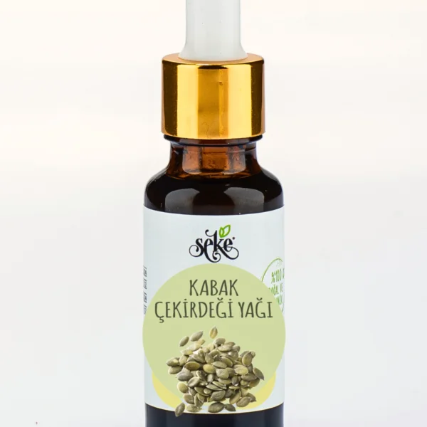Soğuk Sıkım Kabak Çekirdeği Yağı 20 ml Damlalıklı Cam Şişe