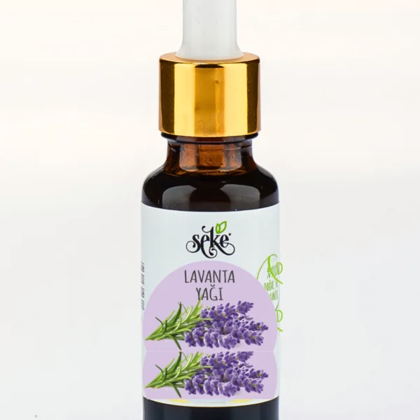 Saf Lavanta Yağı 10 Ml Damlalıklı Cam Şişe görseli.