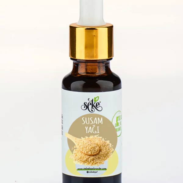 Soğuk Sıkım Yerli Susam Yağı 20 Ml Damlalıklı Cam Şişe