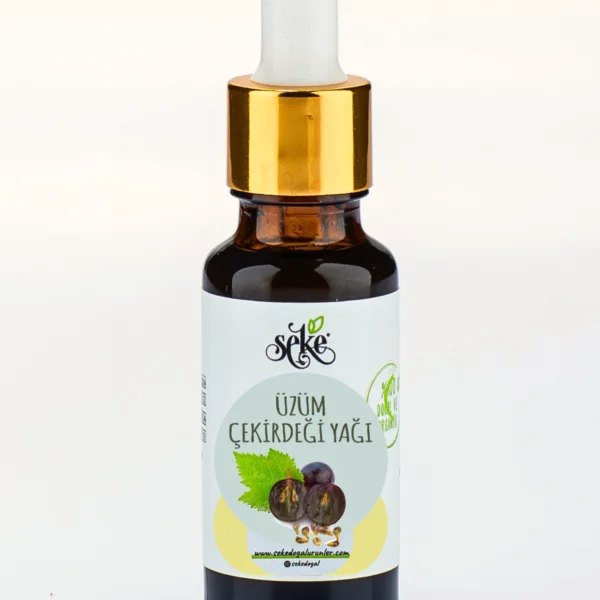 Soğuk Sıkım Üzüm Çekirdeği Yağı 20 Ml Damlalıklı Cam Şişe