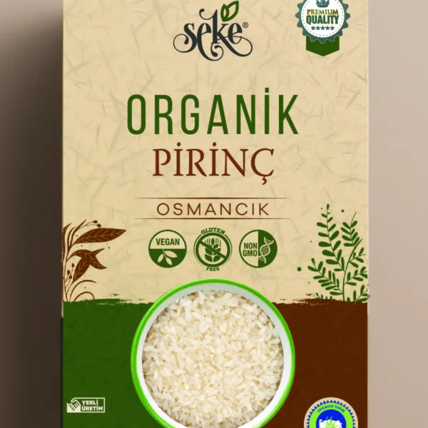 Organik Osmancık Pirinç 1 Kg görseli.