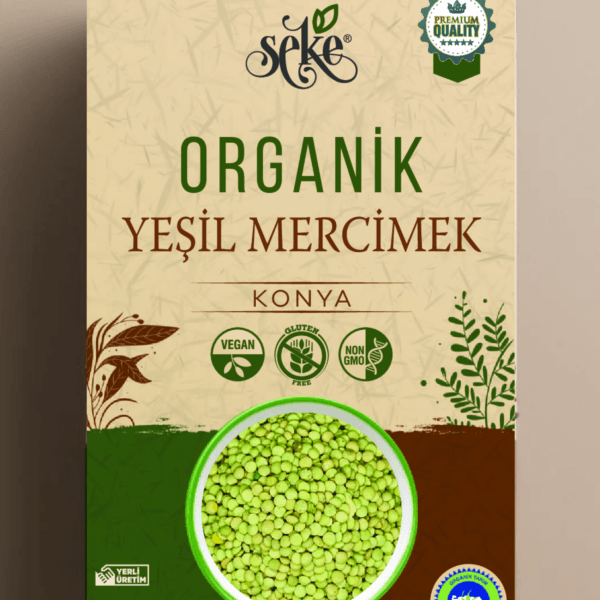 Organik Yeşil Mercimek 1 Kg