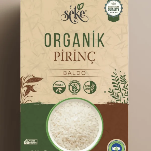 Seke Organik Baldo Pirinç 1 KG